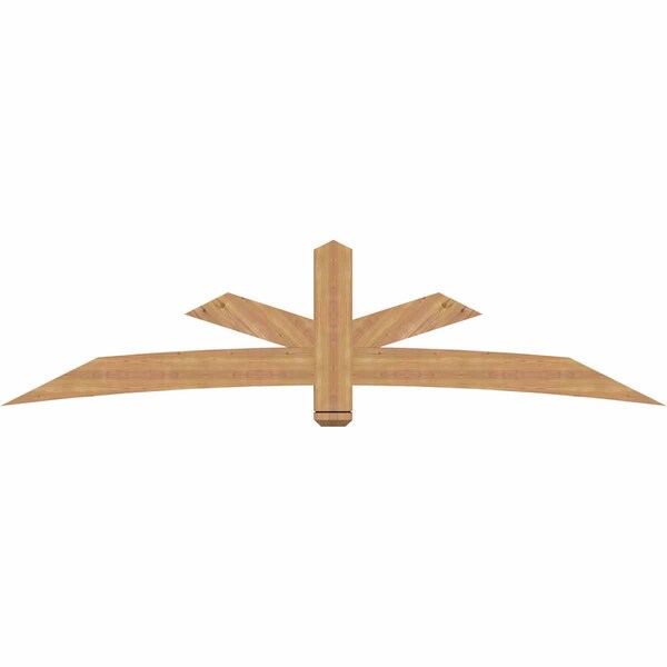 Ekena Millwork Alberta Smooth Timber Gable Bracket, Western Red Cedar, 96"W x 24"H x 3 1/2"D x 5 1/2"F, 6/12 Pitch GBW096X24X0406ALB00SWR - main